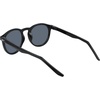 Nike Unisex Swerve Polarized Round Sunglasses(Black/Polar Silver Flash)