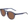 Nike Unisex Swerve Polarized Round Sunglasses(Blue Void / Polar Brown)