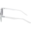 Nike Unisex Swerve Polarized Round Sunglasses(Clear / Polar Purple Mirror)