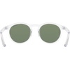 Nike Unisex Swerve Polarized Round Sunglasses(Clear / Polar Purple Mirror)