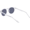 Nike Unisex Swerve Polarized Round Sunglasses(Clear/Polar Silver Flash)