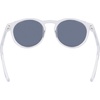 Nike Unisex Swerve Polarized Round Sunglasses(Clear/Polar Silver Flash)