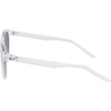 Nike Unisex Swerve Polarized Round Sunglasses(Clear/Polar Silver Flash)