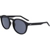 Nike Unisex Swerve Polarized Round Sunglasses(Matte Black/Polar Grey)