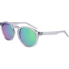 Nike Unisex Swerve Polarized Round Sunglasses(Wolf Grey / Polar Green Mirror)