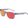 Nike mens Livefree Classic Rectangular Sunglasses(Matte Wolf Grey / Red Mirror)