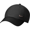 Nike Adult Dri-FIT Club Unstructured Metal Swoosh Cap Hat | Mens and Womens(Black/Rose Gold)