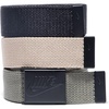 Nike Men’s 3 Pack Web Belt(Black/Olive/Khaki  Futura)
