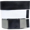 Nike Men’s 3 Pack Web Belt(Black/White/Grey  Matte Black)