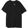 Nike Men’s All Day Cotton Stretch Short Sleeve Crewneck Undershirts (2-Pack)(Black)