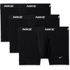 Nike Men’s All Day Cotton Stretch Trunk W/Fly Underwear (3-Pack)(Black/Black/Black)