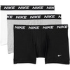 Nike Men’s All Day Cotton Stretch Trunk W/Fly Underwear (3-Pack)(White/Heather Grey/Black)