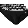 Nike Men’s All Day Micro Stretch Hip Brief Underwear (3-Pack)(Black/Black/Black)