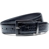 Nike Men’s Classic Reversible Belt(Black Croc Texture/Black)