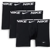 Nike Men’s Essential Micro Stretch Boxer Brief Underwear (3-Pack)(Black / Black/ Black)