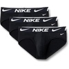 Nike Men’s Essential Micro Stretch Hip Brief Underwear (3-Pack)(Black / Black/ Black)