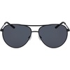 Nike Unisex Chance Aviator Sunglasses(Satin Black/Dark Grey)