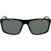 Nike Unisex Fire Large Polarized Rectangular Sunglasses(Black / Polar Green)