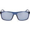 Nike Unisex Fire Large Polarized Rectangular Sunglasses(Matte Mystic Navy/Polar Silver)