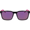 Nike Unisex Rave Polarized Square Sunglasses(Black/Polar Pink Flash)