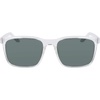 Nike Unisex Rave Polarized Square Sunglasses(Clear/Polar Green)