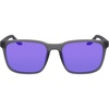 Nike Unisex Rave Polarized Square Sunglasses(Matte Smoke Grey /Polar Purple)