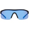Nike Unisex Show X1 Rectangular Sunglasses(Matte Black / Blue Mirror)
