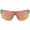 Nike Unisex Show X1 Rectangular Sunglasses(Shiny Wolf Grey/Orange Mirror)