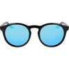 Nike Unisex Swerve Polarized Round Sunglasses(Black / Polar Blue Mirror)