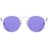 Nike Unisex Swerve Polarized Round Sunglasses(Clear / Polar Purple Mirror)