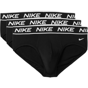 Nike Men’s All Day Micro Stretch Hip Brief Underwear (3-Pack)(Black/Black/Black)