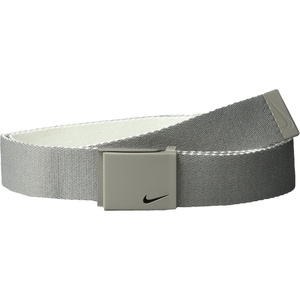 Nike Men’s Essentials Single Web Belt(Light Charcoal/White)