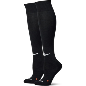 Nike Unisex Adult Baseball Softball Over-The-Calf Socks (2 Pairs) | Mens and Womens(Black/White)
