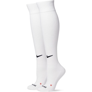 Nike Unisex Adult Baseball Softball Over-The-Calf Socks (2 Pairs) | Mens and Womens(White/Black)