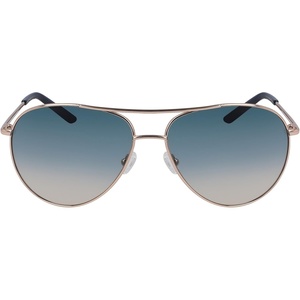 Nike Unisex Chance Aviator Sunglasses(Rose Gold/Navy Rose Gradient)