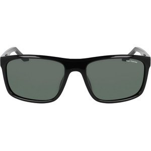 Nike Unisex Fire Large Polarized Rectangular Sunglasses(Black / Polar Green)