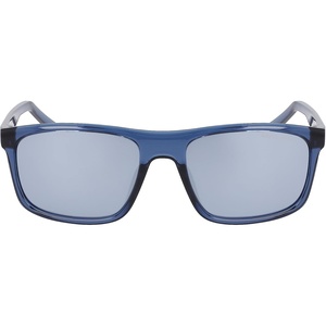 Nike Unisex Fire Large Polarized Rectangular Sunglasses(Matte Mystic Navy/Polar Silver)