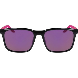Nike Unisex Rave Polarized Square Sunglasses(Black/Polar Pink Flash)