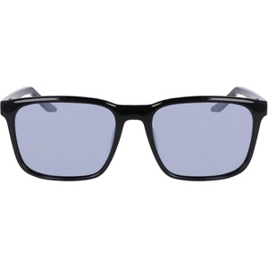 Nike Unisex Rave Polarized Square Sunglasses(Black/Polar Silver Flash)