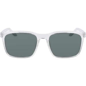 Nike Unisex Rave Polarized Square Sunglasses(Clear/Polar Green)