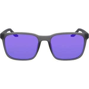 Nike Unisex Rave Polarized Square Sunglasses(Matte Smoke Grey /Polar Purple)