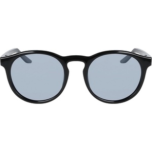 Nike Unisex Swerve Polarized Round Sunglasses(Black/Polar Silver Flash)