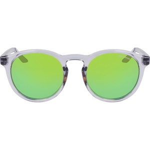 Nike Unisex Swerve Polarized Round Sunglasses(Wolf Grey / Polar Green Mirror)
