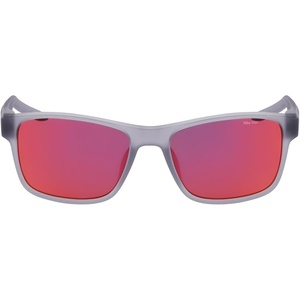 Nike mens Livefree Classic Rectangular Sunglasses(Matte Wolf Grey / Red Mirror)