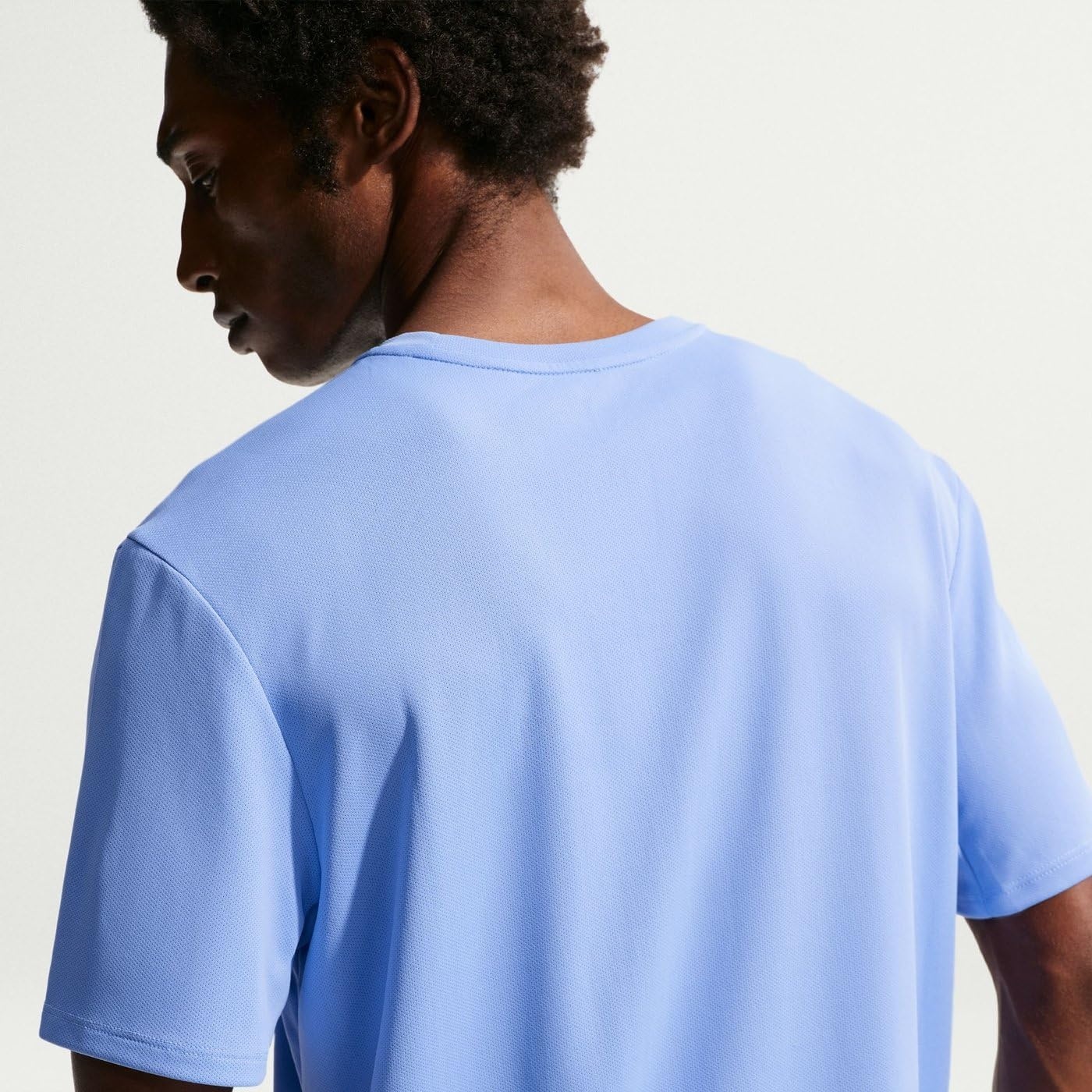 image:imageNike Mens Miler DriFit UV ShortSleeve Running TopRoyal PulseReflective Silver