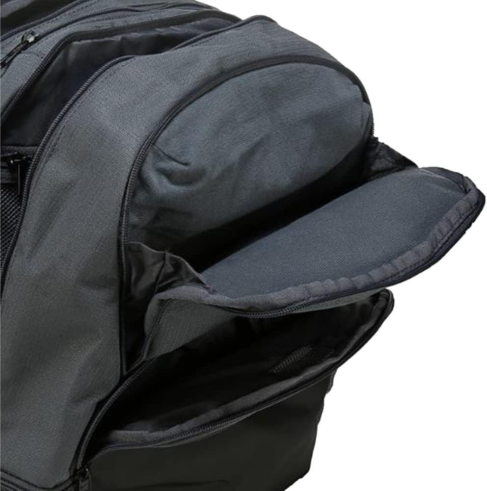 image:imageNike Unisex Adult Gameday Brasilia 95 Training Backpack 24L or 30L Mens and WomensIron GreyBlackWhite