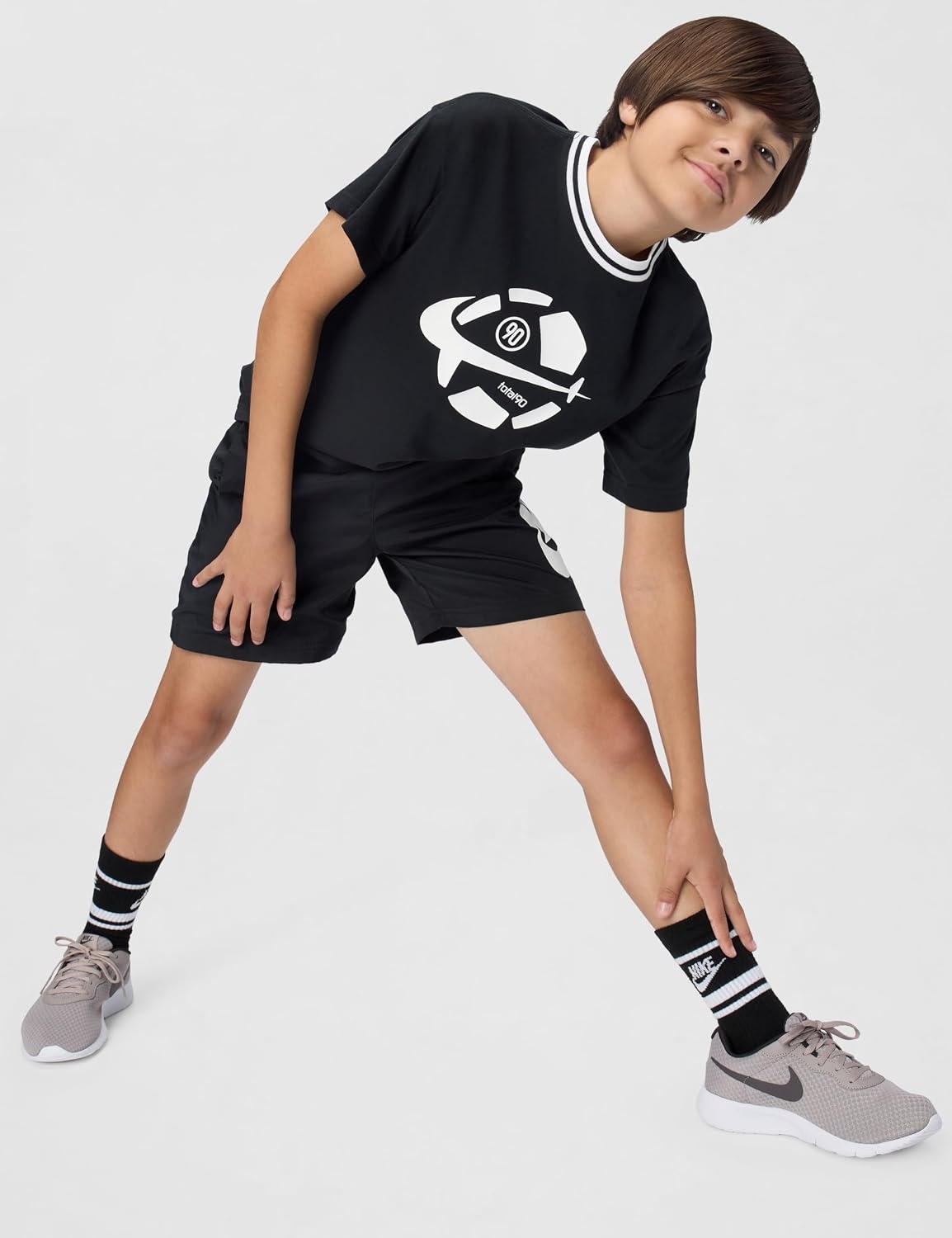 image:imageNike Unisex Big Kids DriFIT Total90 Soccer TShirt Boys and GirlsBlack
