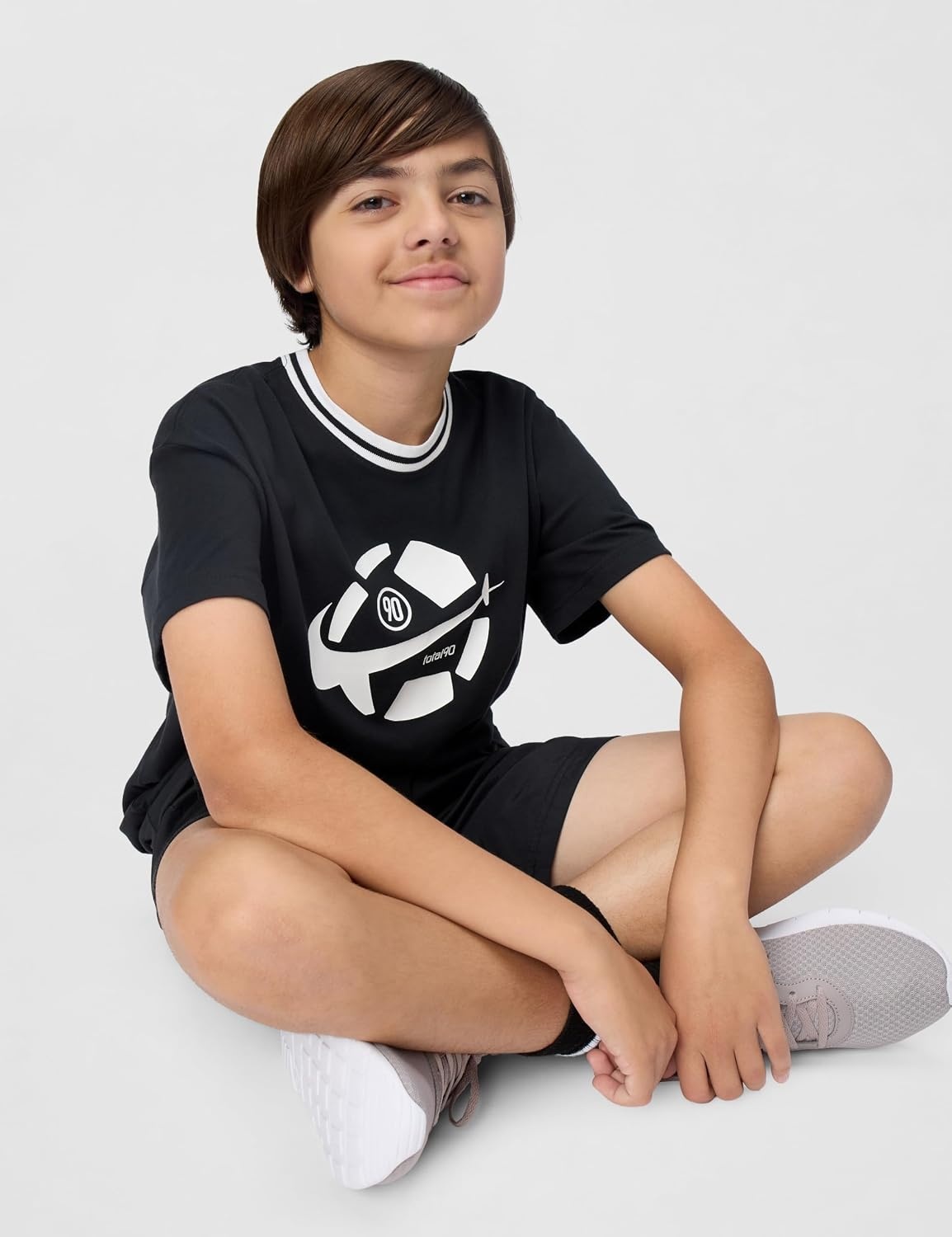 image:imageNike Unisex Big Kids DriFIT Total90 Soccer TShirt Boys and GirlsBlack