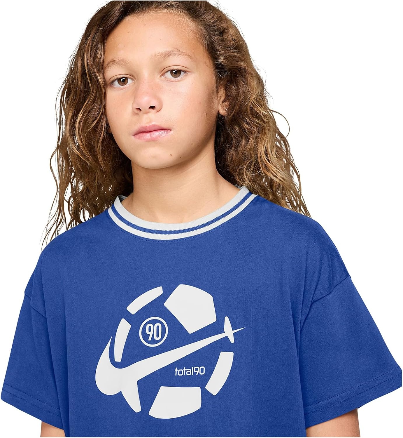 image:imageNike Unisex Big Kids DriFIT Total90 Soccer TShirt Boys and GirlsGame Royal