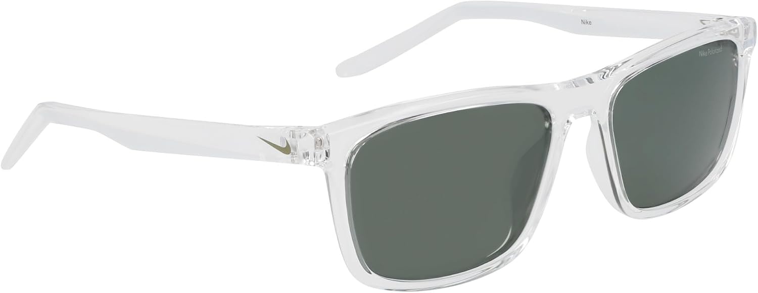 image:imageNike Unisex Embar Polarized Square SunglassesClear Polar Green